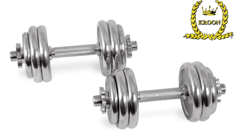 Kroon verstelbare dumbbells 30 kg - Helisports.nl