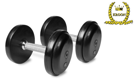 Kroon FDS-04 Rubberen Dumbbells 8kg set