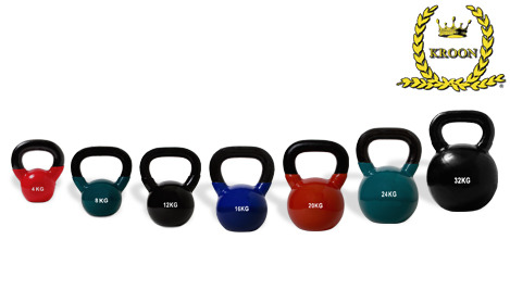 Kroon Iron Kettlebells met Vinyl coating