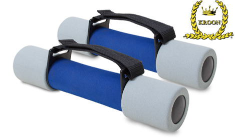 Kroon Soft Dumbbell Set 2kg Blauw