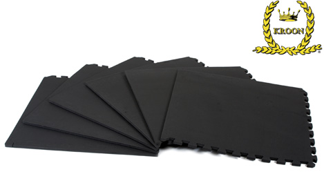 Kroon Black Carpet Squares 12mm (6 pieces)