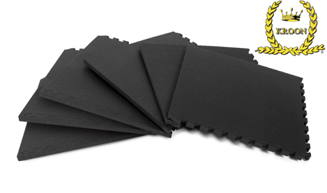 Kroon vloertegel pro 20mm zwart (6 stuks)