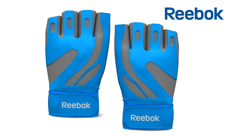 Reebok Fitnesshandschoenen Maat S-M Blauw